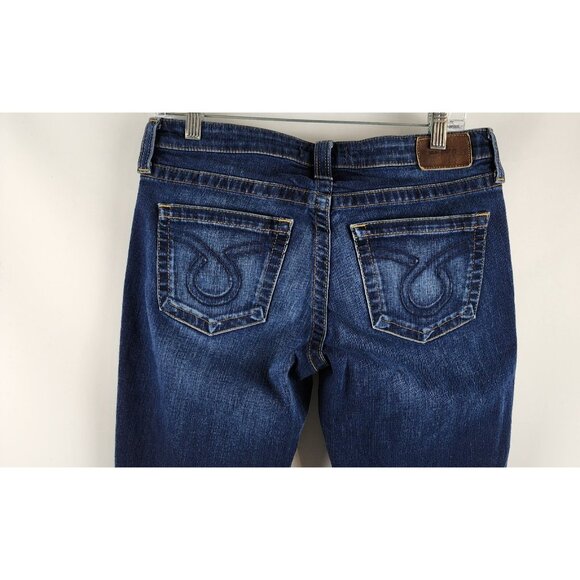 Big Star Jeans Womens 29L Blue Vintage Mid Rise Dark Wash Jeans (29x32) XSW2392 - Picture 8 of 11